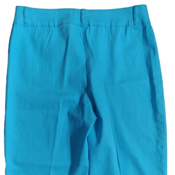 DG2 Diane Gilman Turquoise Hi-rise Wide Leg Pants - Picture 5 of 11